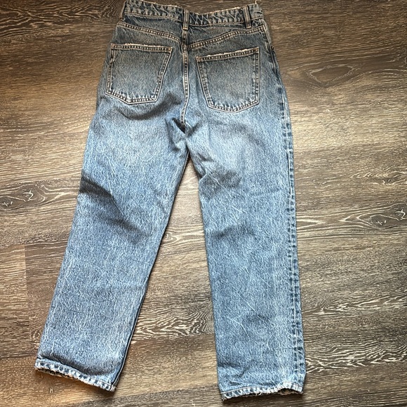 Zara straight leg washed jeans size 4 - Picture 6 of 6